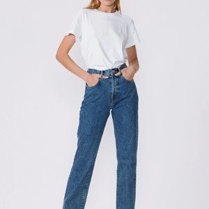 SLVRLAKE London High Waist Straight Leg Jeans, size 32, "Forbidden Love" wash